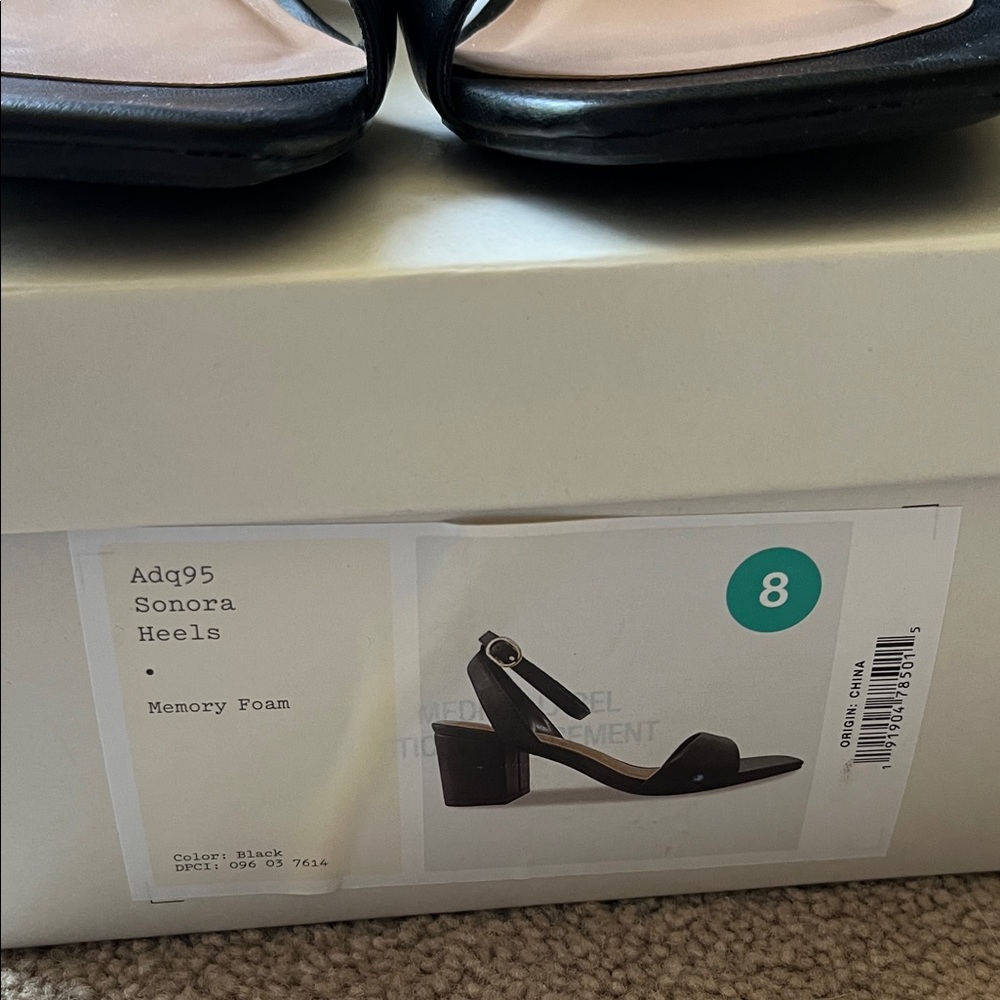 A New Day Black Heeled Sandals - Picture 2 of 5